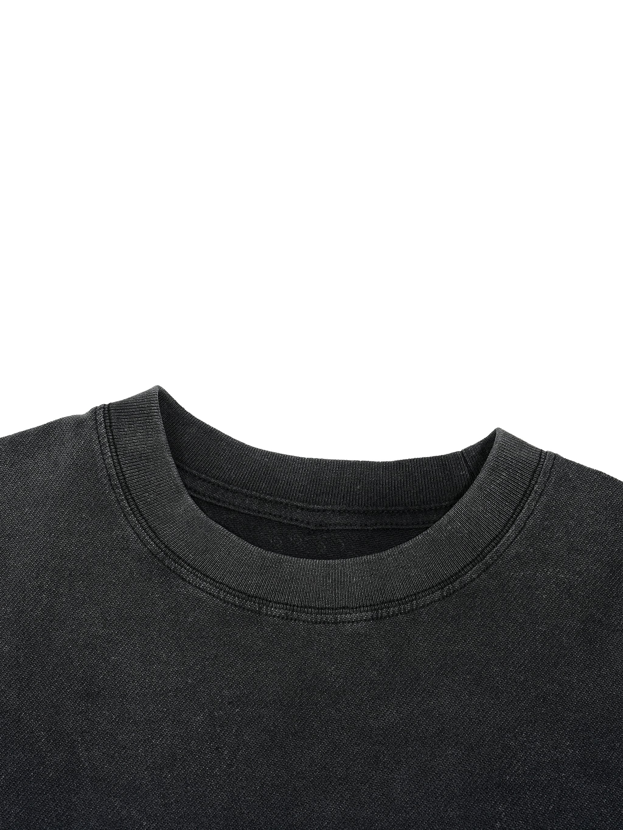Vintage Distressed Tarot Emo Duck Crop Hem T-shirt